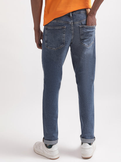 Gant Men Mid-Rise Slim Fit Heavy Fade Jeans