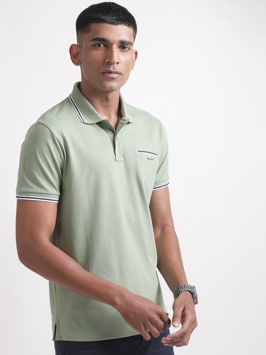 Gant Green Regular Fit Polo T-Shirt