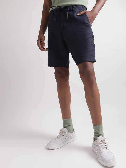 Gant Men Loose Fit Linen Denim Shorts