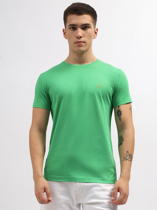 Gant Green Contrast Logo Regular Fit T-Shirt