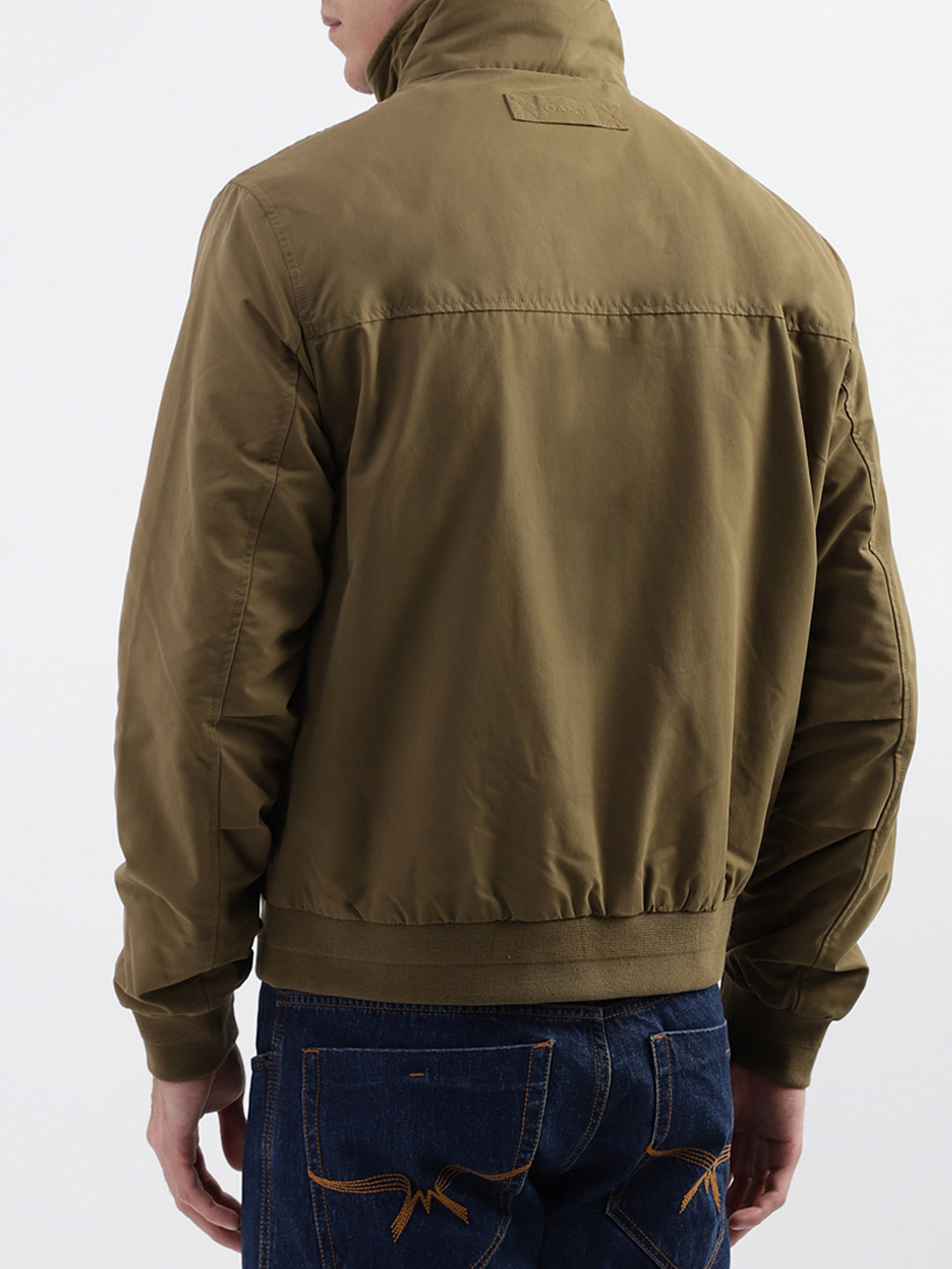 Gant Men Green Solid Collar Jacket