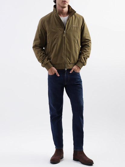 Gant Men Green Solid Collar Jacket