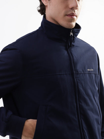 Gant Men Blue Solid Collar Jacket