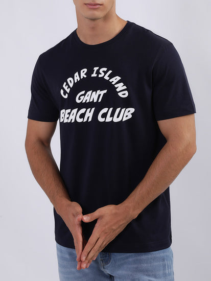 Gant Blue Logo Regular Fit T-Shirt