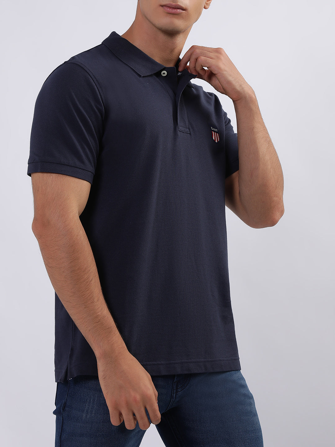 Gant Blue Regular Fit Polo T-Shirt