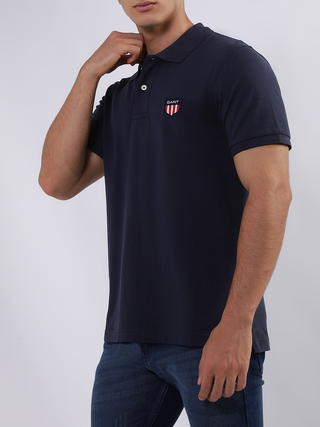 Gant Blue Regular Fit Polo T-Shirt