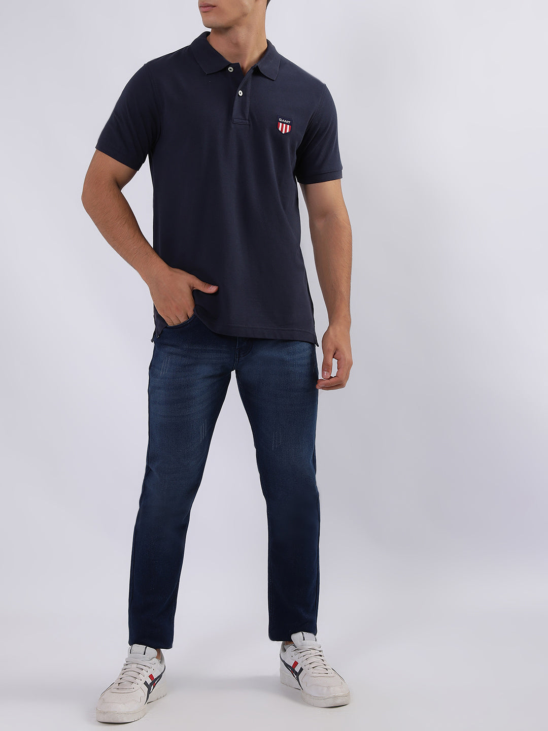 Gant Blue Regular Fit Polo T-Shirt