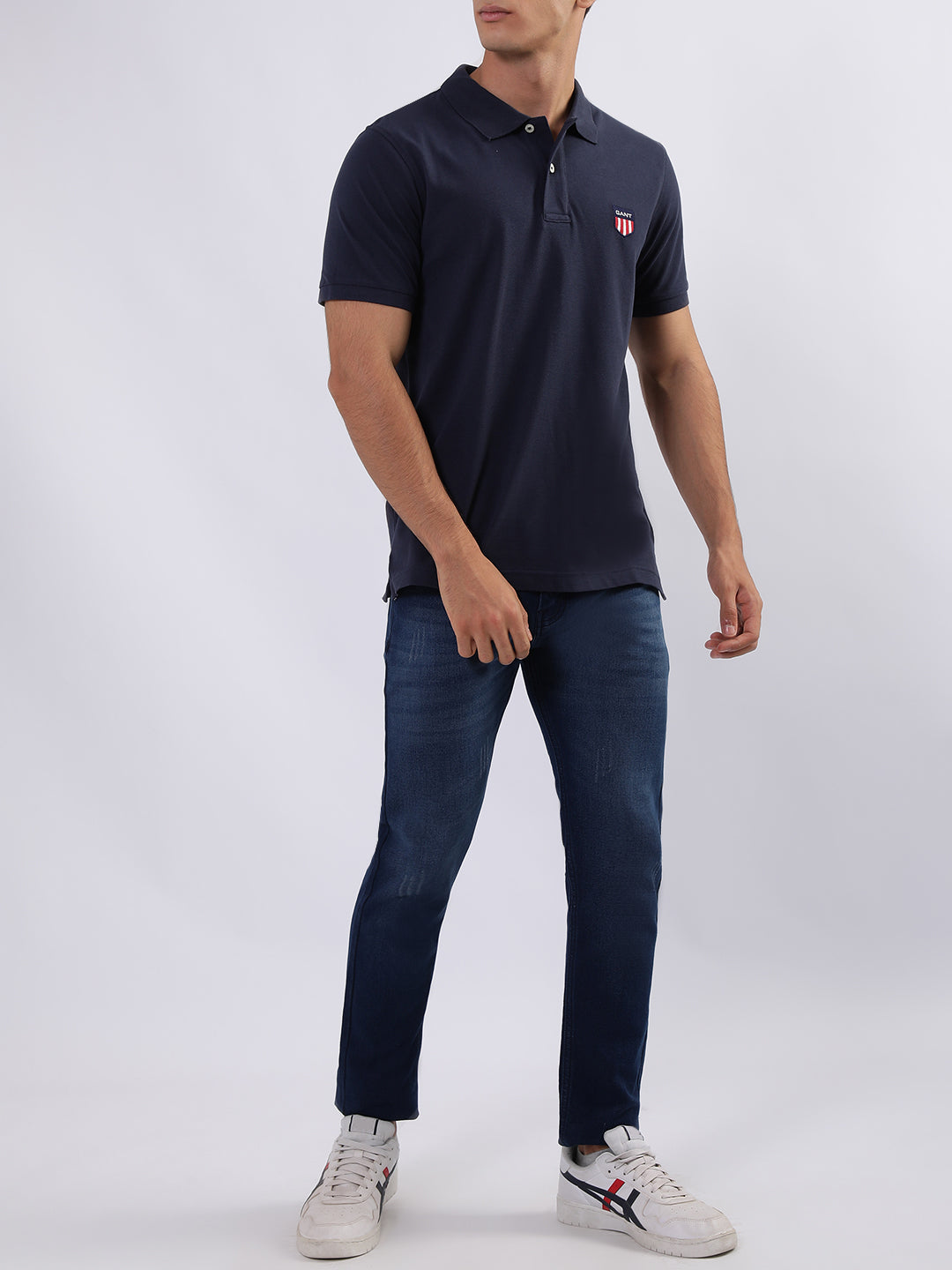 Gant Blue Regular Fit Polo T-Shirt