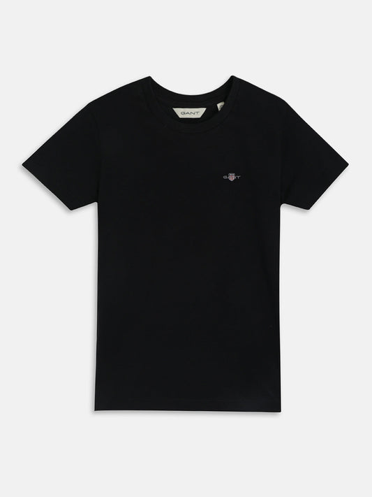 Gant Kids Black Regular Fit T-Shirt