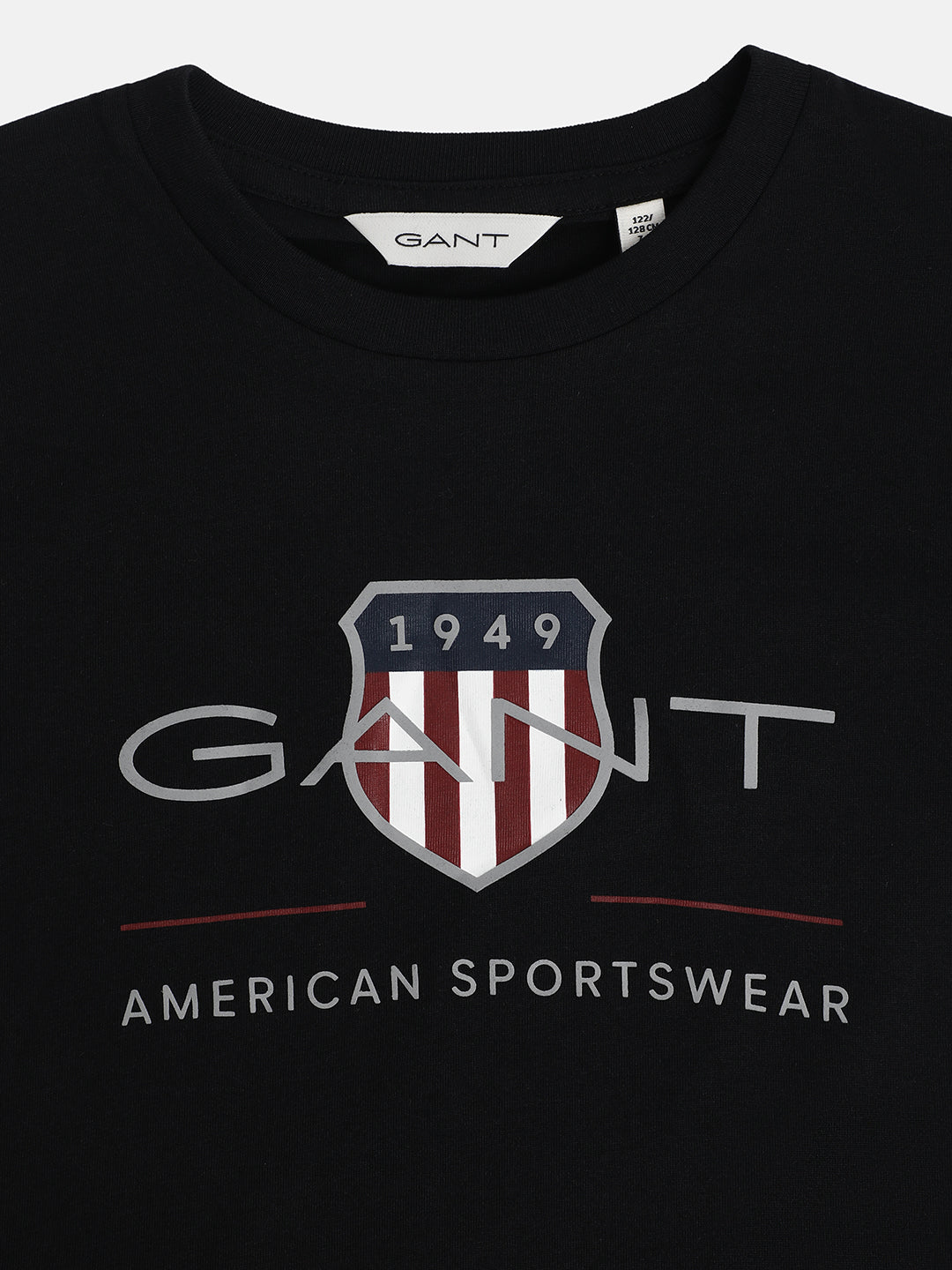 Gant Kids Black Logo Regular Fit T-Shirt