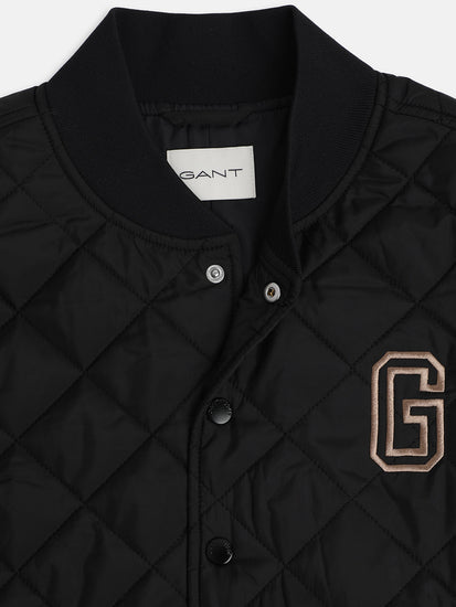 Gant Boys Black Solid High Neck Jacket