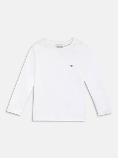 Gant Kids White Regular Fit T-Shirt