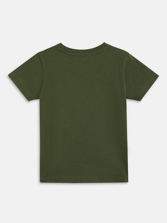 Gant Kids Olive Logo Regular Fit T-Shirt