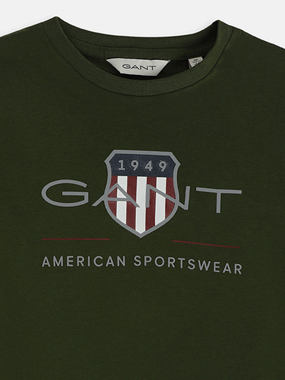 Gant Kids Olive Logo Regular Fit T-Shirt