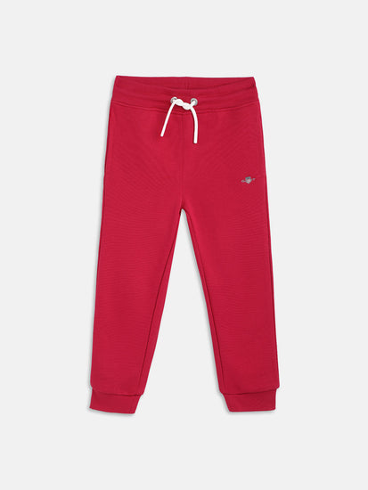 Gant Boys Pink Solid Regular Fit Sweatpant