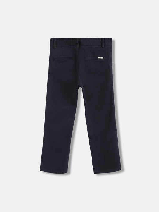 Gant Boys Blue Solid Regular Fit Trouser