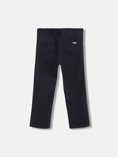 Gant Boys Blue Solid Regular Fit Trouser