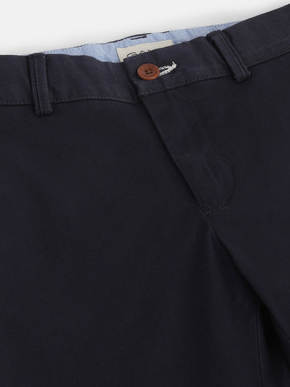 Gant Boys Blue Solid Regular Fit Trouser