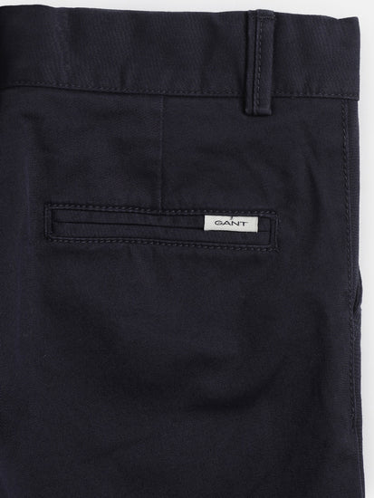 Gant Boys Blue Solid Regular Fit Trouser