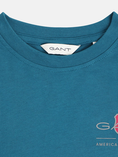 Gant Kids Blue Relaxed Fit T-Shirt