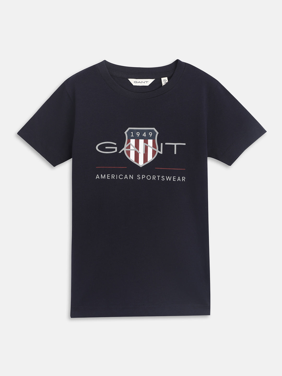 Gant Kids Navy Logo Regular Fit T-Shirt