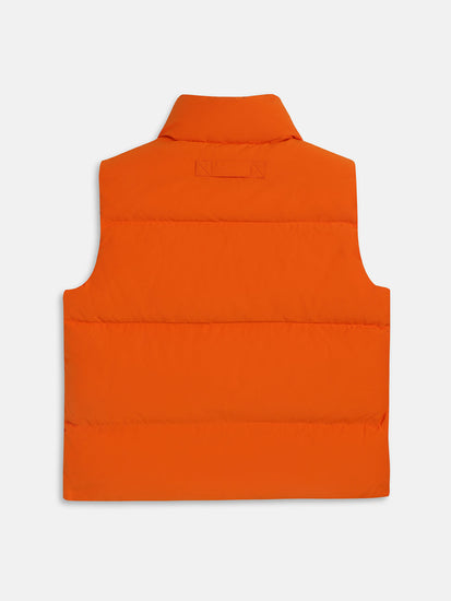 Gant Boys Orange Solid High Neck Jacket