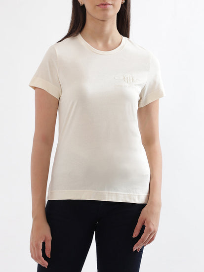 Gant White Regular Fit T-Shirt