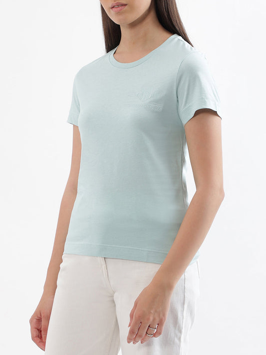 Gant Light Blue Regular Fit T-Shirt