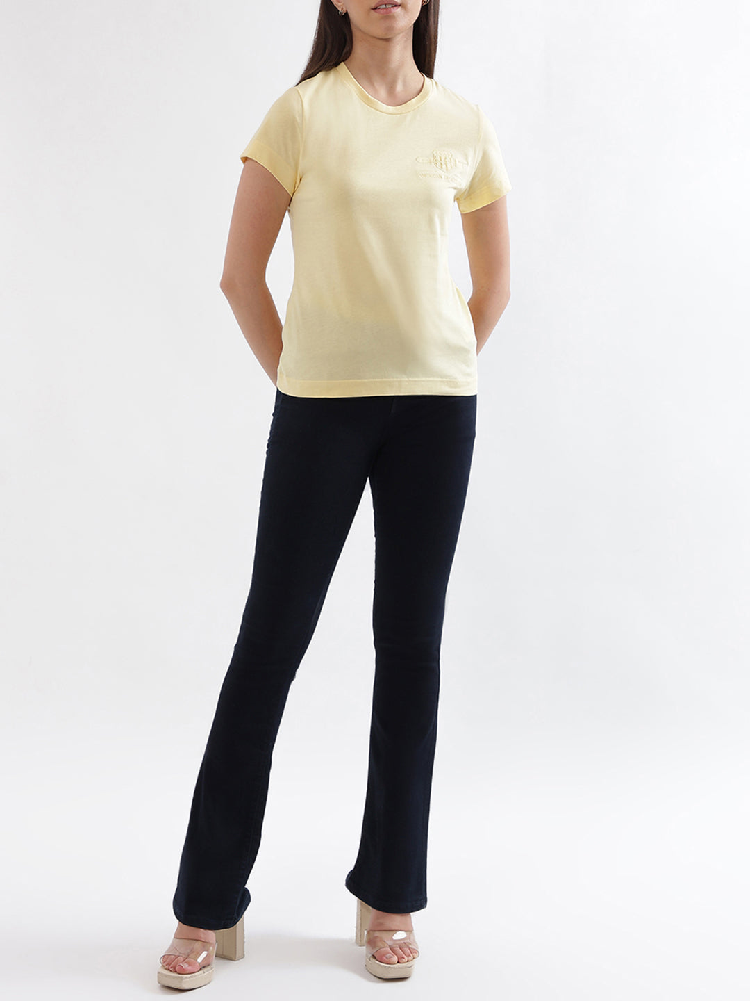 Gant Light Yellow Regular Fit T-Shirt