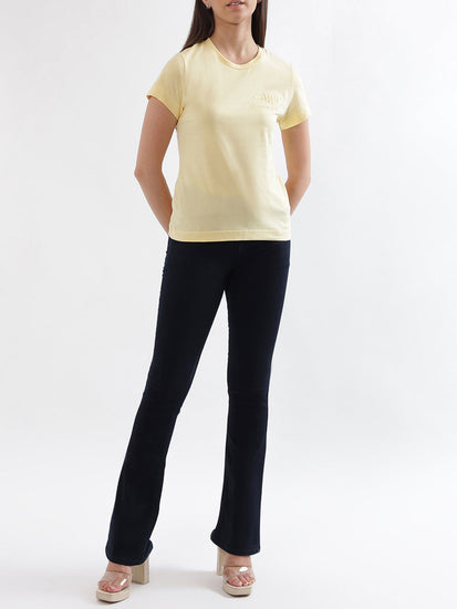 Gant Light Yellow Regular Fit T-Shirt