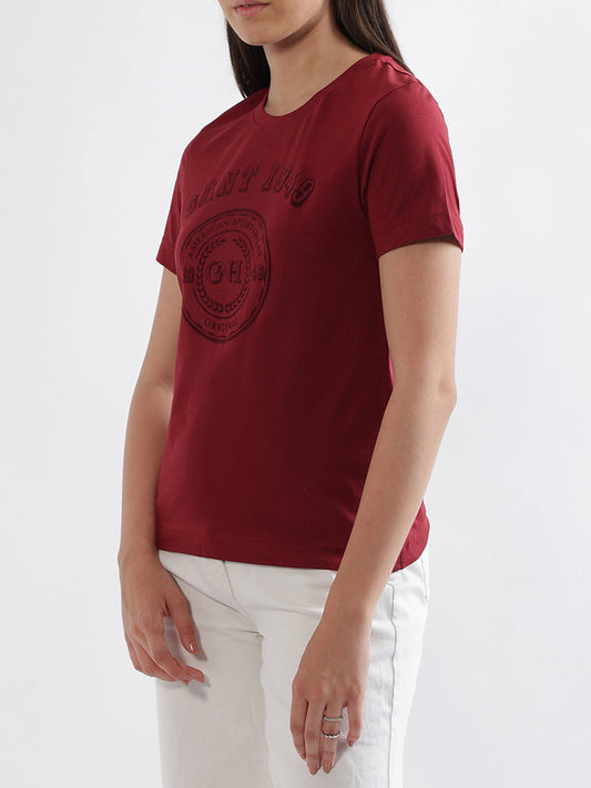 Gant Red Logo Regular Fit T-Shirt