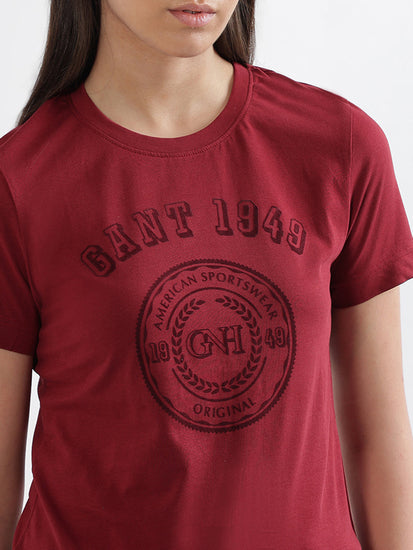 Gant Red Logo Regular Fit T-Shirt