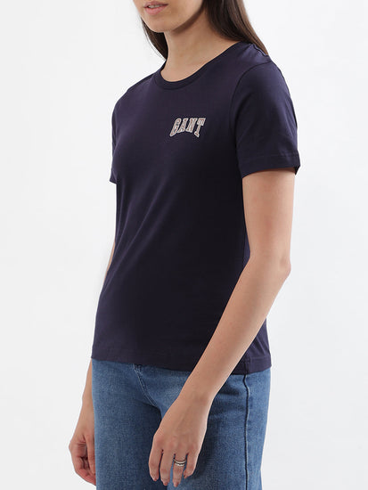 Gant Navy Logo Regular Fit T-Shirt