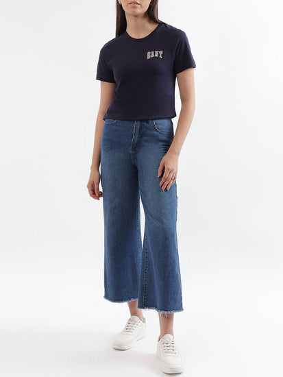 Gant Navy Logo Regular Fit T-Shirt