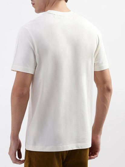 Gant Cream Logo Relaxed Fit T-Shirt