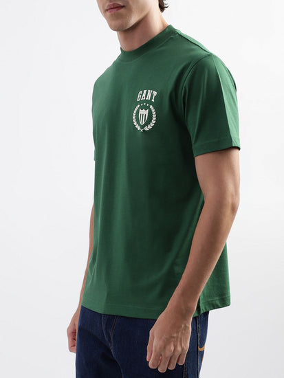 Gant Green Logo Relaxed Fit T-Shirt