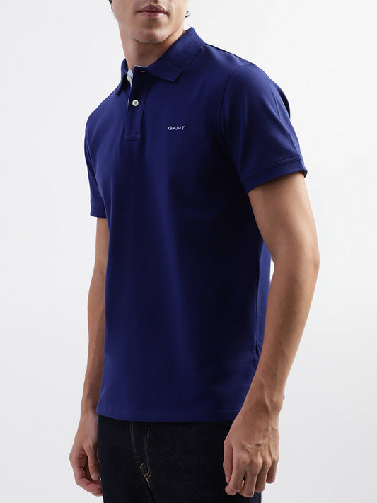 Gant Blue Regular Fit Polo T-Shirt