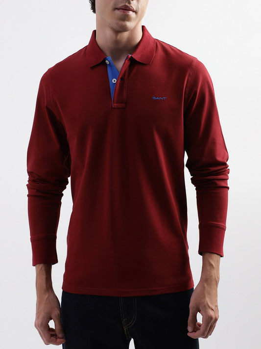 Gant Red Regular Fit Polo T-Shirt