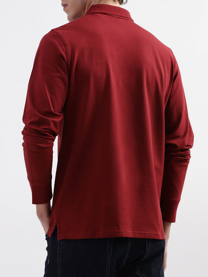 Gant Red Regular Fit Polo T-Shirt