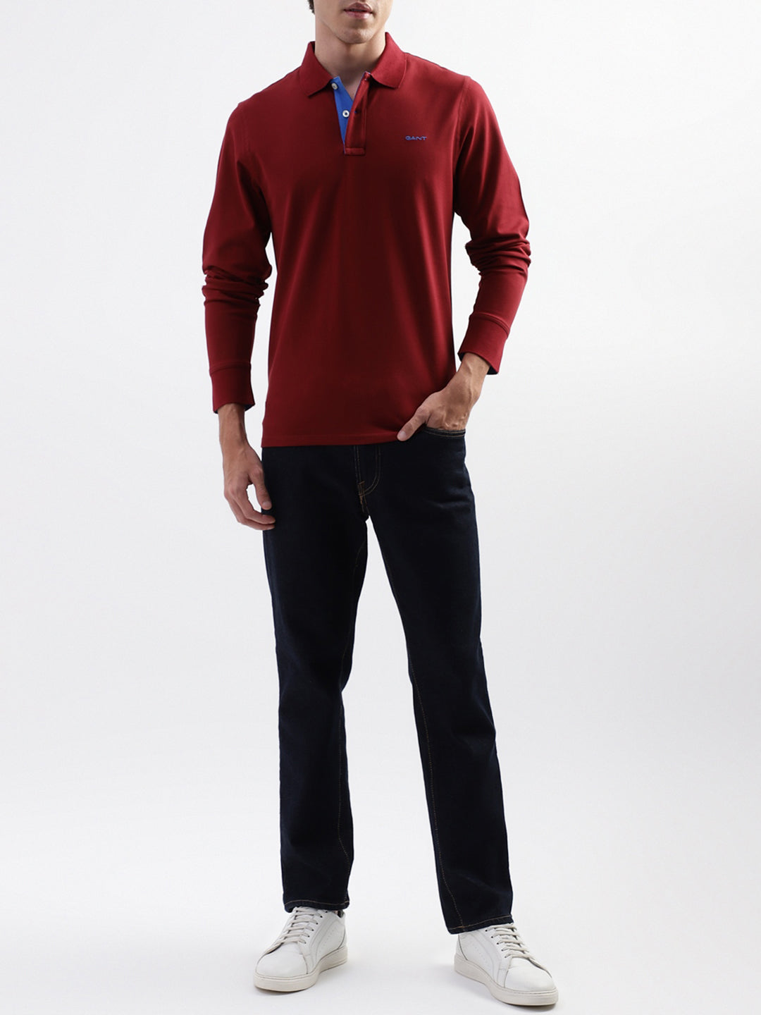 Gant Red Regular Fit Polo T-Shirt