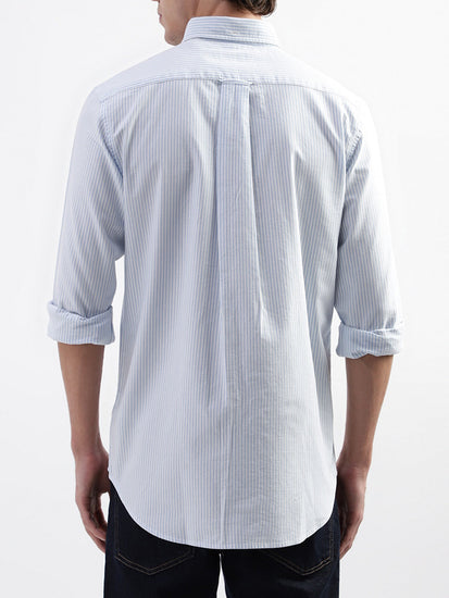 Gant Blue Striped Regular Fit Shirt