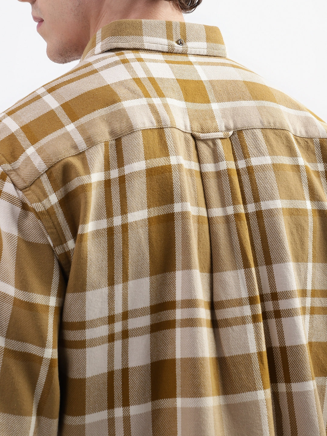 Gant Brown Checked Relaxed Fit Shirt