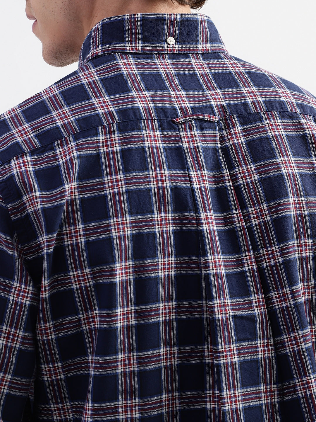 Gant Blue Checked Regular Fit Shirt