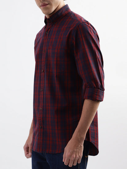 Gant Red Checked Regular Fit Shirt