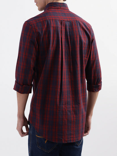 Gant Red Checked Regular Fit Shirt