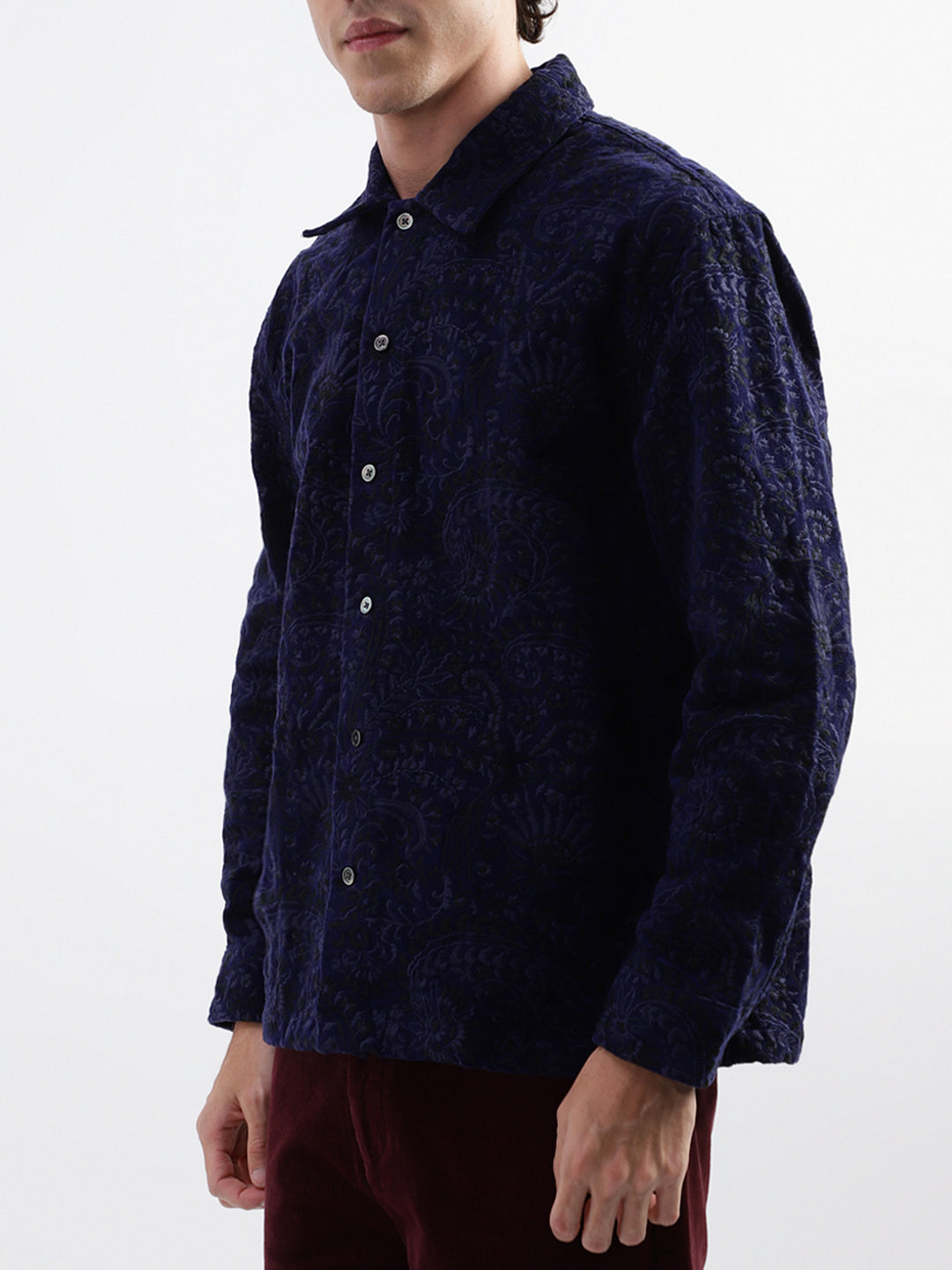 Gant Blue Embroidery Relaxed Fit Shirt