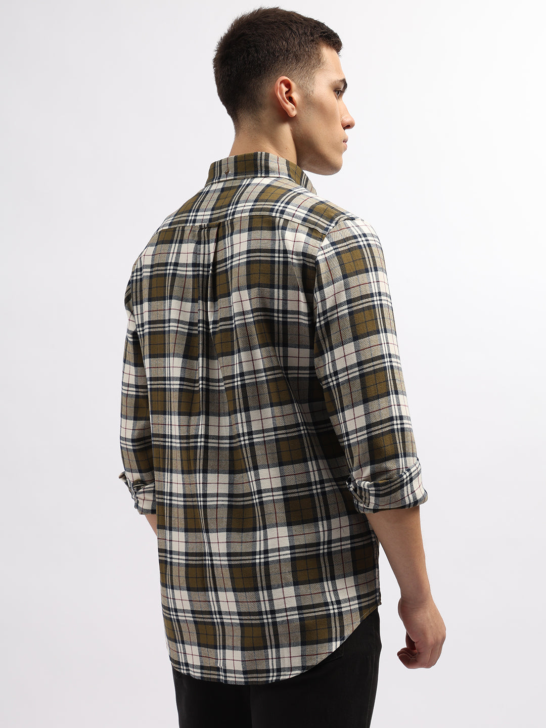 Gant Green Fashion Checked Regular Fit Shirt