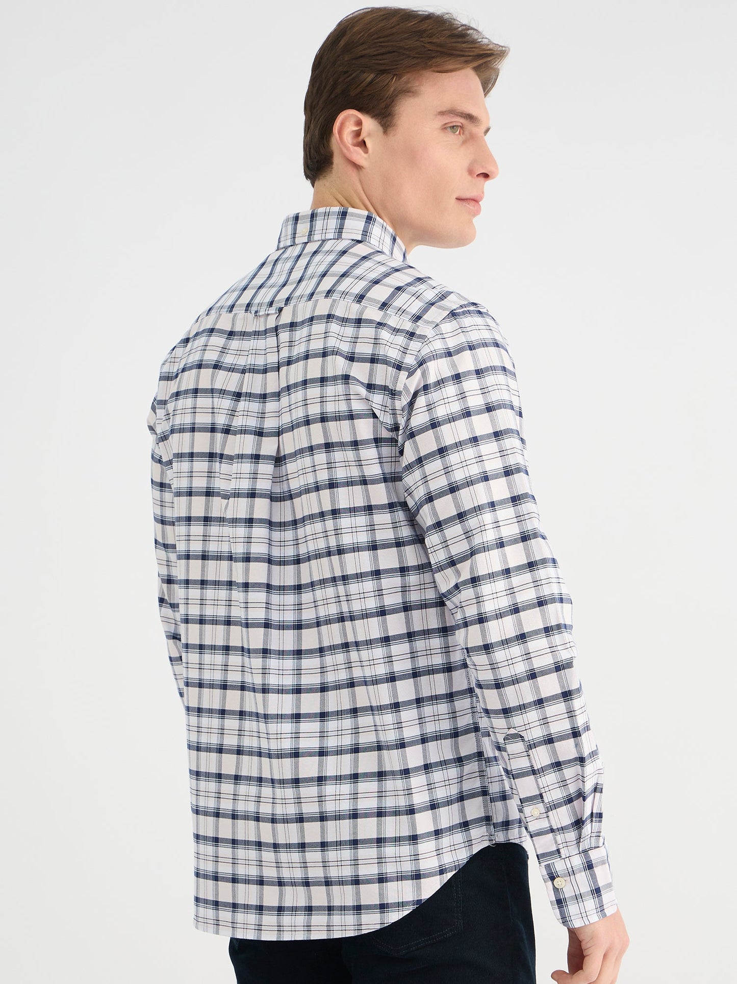 Gant Men Pink Regular Fit Checked Shirt