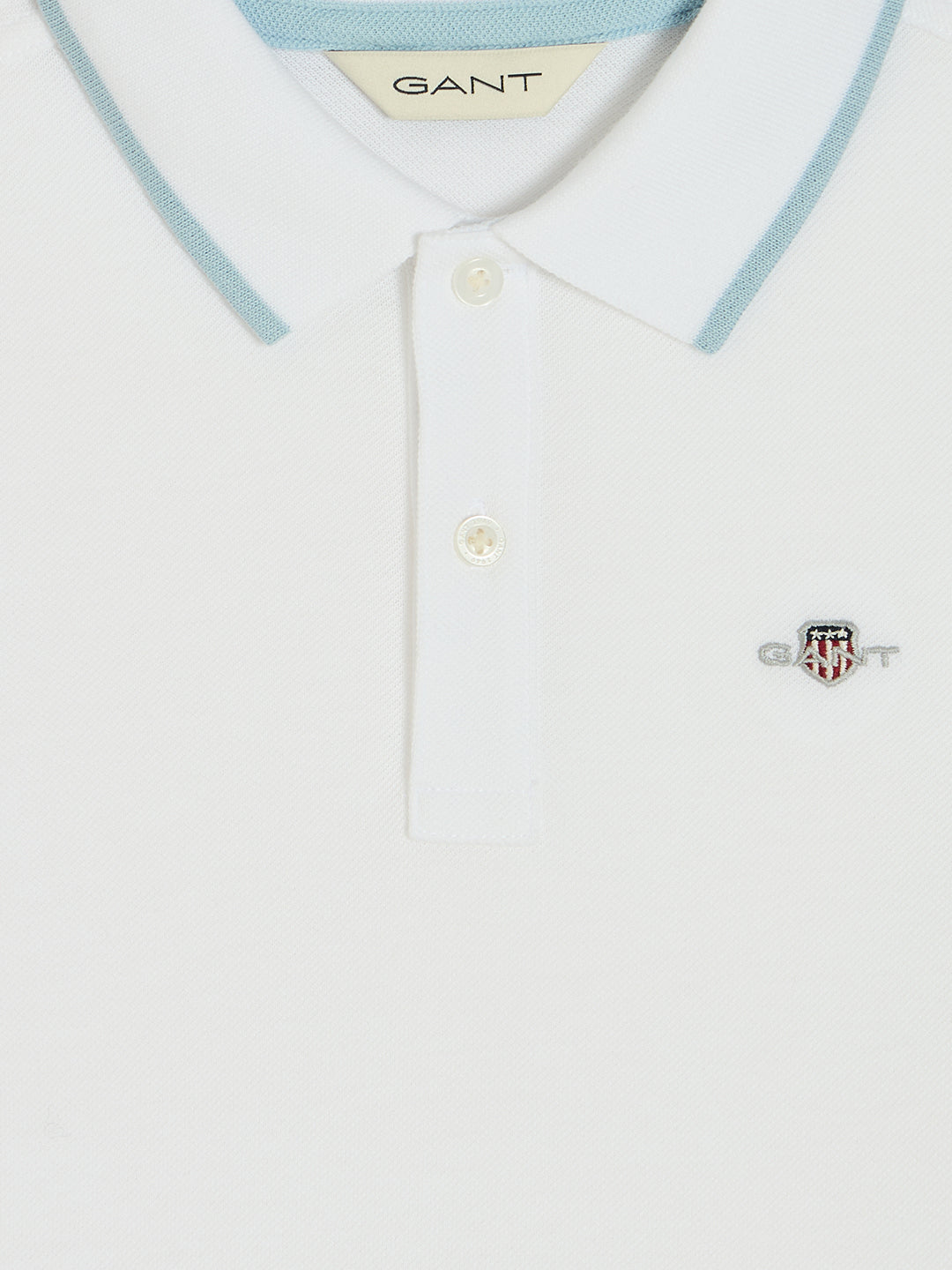 Gant Boys White Short Sleeves Polo T-Shirt