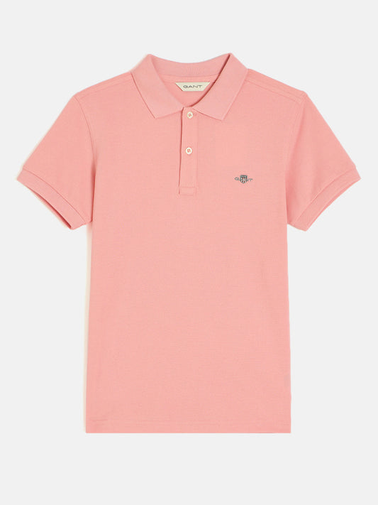 Gant Boys Pink Short Sleeves Polo Tshirt